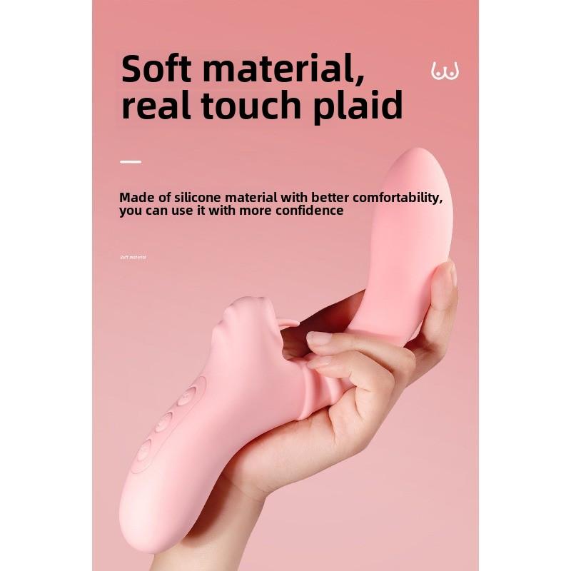 Rhythmic Tongue Licking Slapping Vibrator Female Rechargeable Masturbator Vibrator Adult Erotic Sex Products