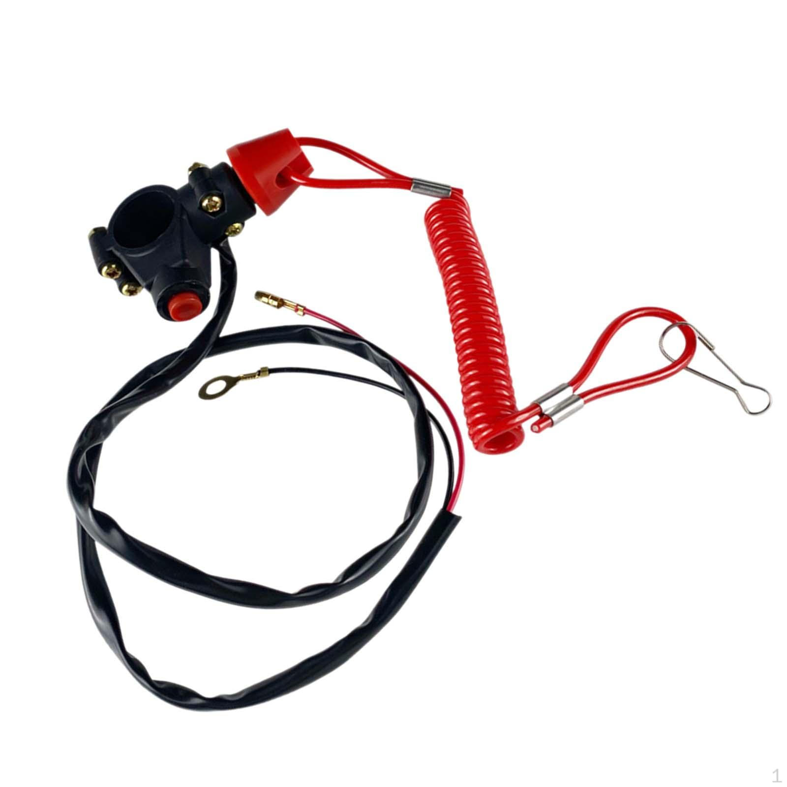 

Lanyard Kill Urgent Stop Switch,Replacement Sturdy Accessories Stable Easily to Install Engine Motor