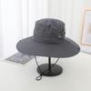 Color Solid Breathable Fisherman Hat Casual Headwear Stylish Sunshade Cap Gift