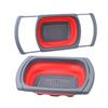 Dual-Use Folding Cutting Board & Telescopic Draining Basket for Vegetables and Fruit Washing