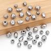 10pcs/lot Stainless Steel Spacer Beads Faceted Loose Corner Beads For DIY Handmade Bracelet Necklace Jewelry Making Accessories