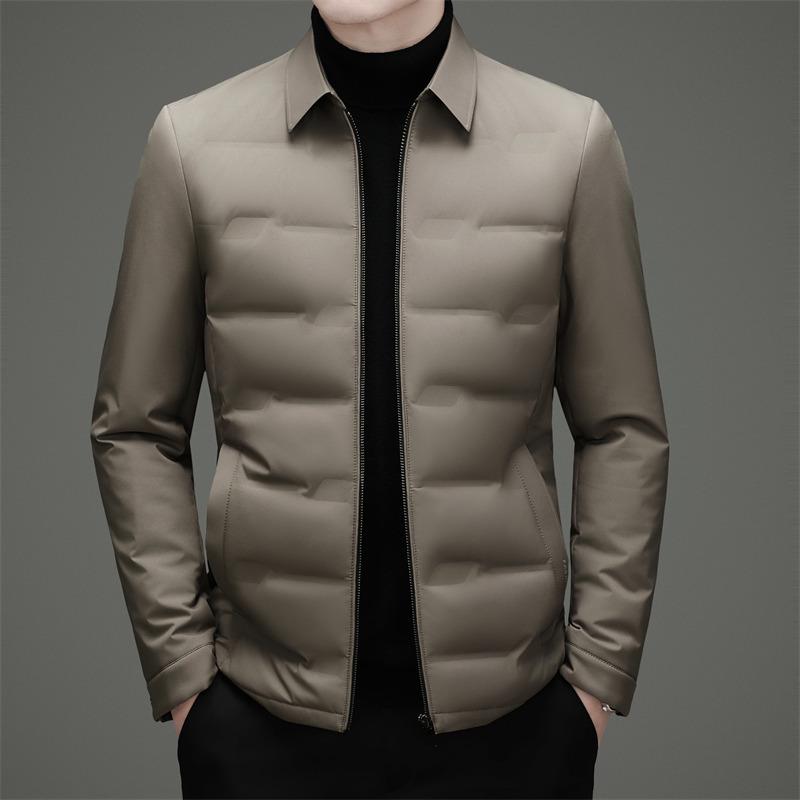 2025 Winter Men's Lightweight 80% Down Fashion Jacket - Trendy Casual Wear for All Ages