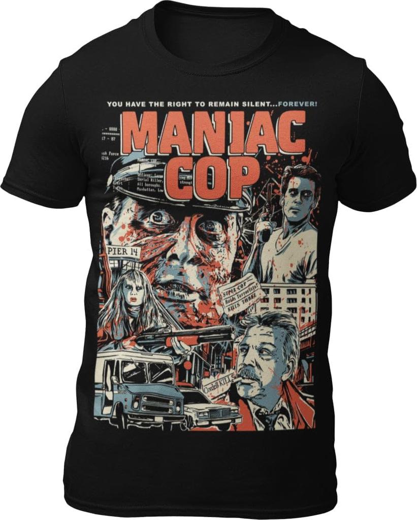 Death Is Coming Maniac Cop - Revenge T-Shirt Exclusive Officially Licensed 1988 Movie