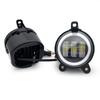 Pair 3.5inch Round Led Fog Lights Driving Light with White Amber Halo Lada Priora for Gazelle Russia Cars Fog Lamp