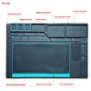 Multifunctional Silicone Repair Mat with Screw Fixing & Tool Storage Groove Welding Pad for Phone Laptop PC Motherboard Repair