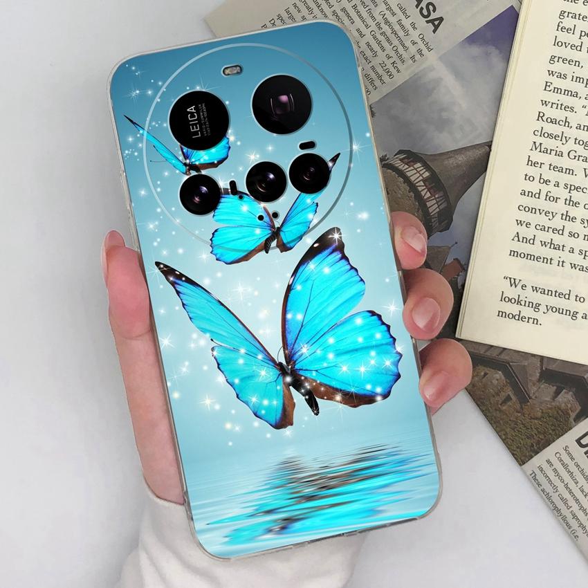 Für Xiaomi Mi 12 11 10 15T 15 Ultra Klare Handyhüllen Mode Anmutige Blumenmuster Weiches Silikon Anti-Fall Schutzhülle Für Xiaomi Hülle Capa