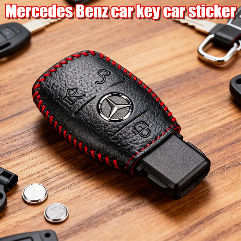 13mm Car Key Emblem Stickers Accessories For Mercedes Benz AMG E S C A B Class GLE GLS CLS GLC CLA GLA GLK GLB W205 W221 W177