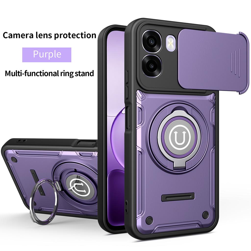 For OPPO A6X Case Oppo A6 4G Cover Oppo A6 5G A6S Magnetic Armor Shockproof Ring Holder Case Magsafe Wireless Charge Phone Cover