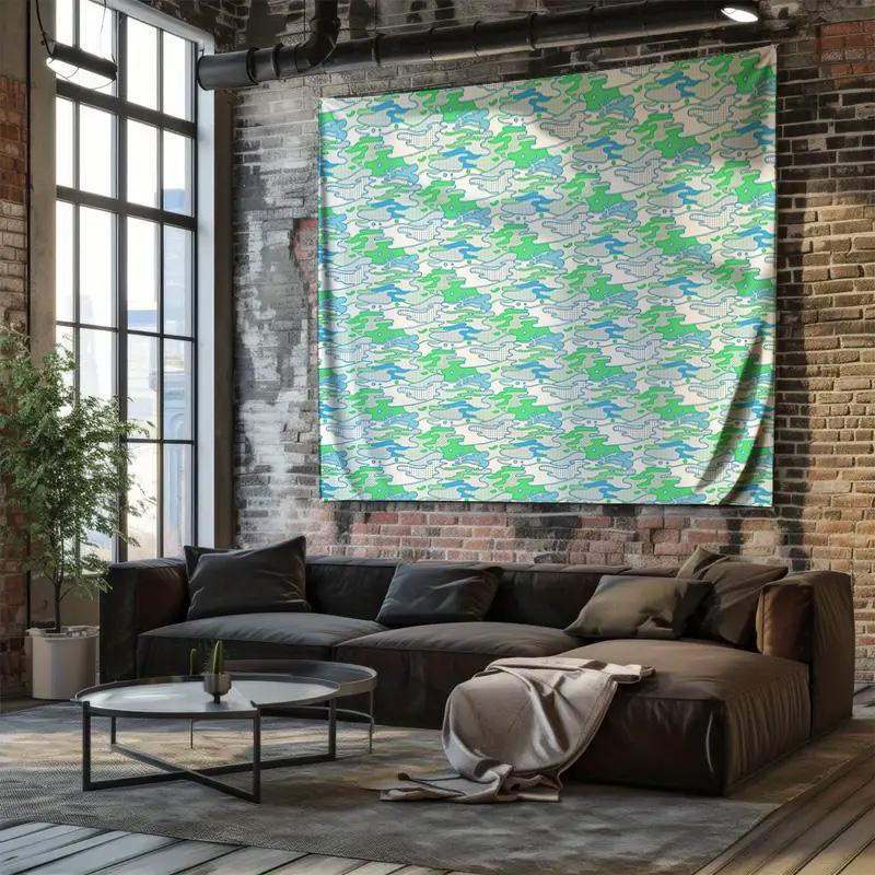 Boho Wall Tapestry Nature Forest Greenery Botanical Wall Hanging Room Decor Aesthetic Dorm Wall Art Home Decor Living Room Bedro