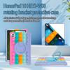 For Honor Pad 10 2025 Case 12.1inch HEY3-W00 Rotating Soft Silicone Tablet Cover Kids Stand Shockproof Shell