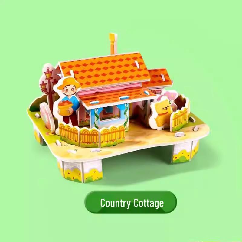 

3D Пазл Дом: Развивающая игрушка «Сделай сам» для детей 3-12 лет