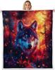 GUOYU Blanket Red Sun Throw Blanket Black Mountain Tree Fuzzy Blanket Japanese Style Blanket for Bed Couch Sofa Kids Boys Teens Room Decor