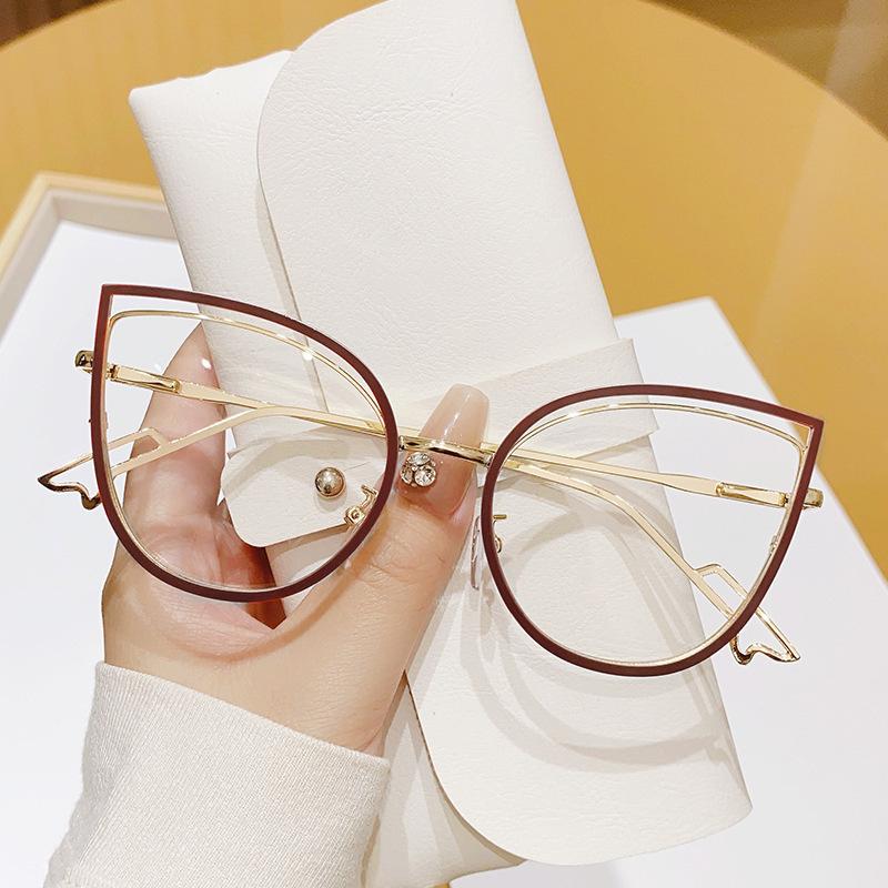 

Оверсайз очки «кошачий глаз» для женщин, оптические очки с защитой от синего света, модный винтажный декор, очки для зрения, оculos Anti blue light