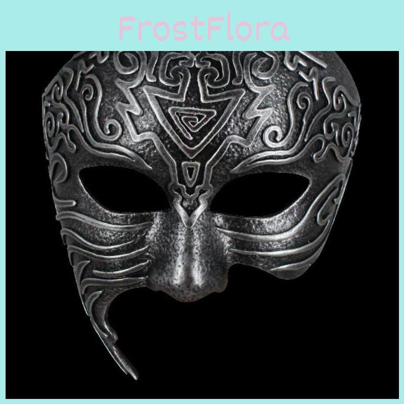 Pattern Ancient Geometric Resin Mask Role Playing For Christmas And Halloween