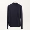 High-quality Modal Ladies Summer Polo Top With High Roll Neck And Long Sleeve Design