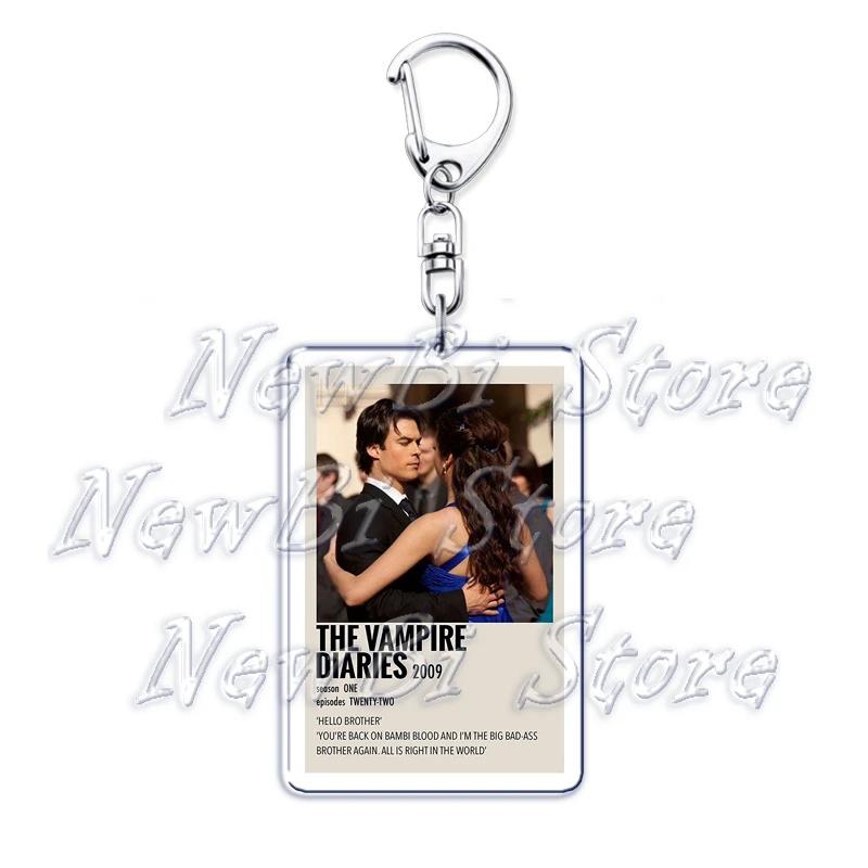 The Vampire Diaries Twilight Keychain for Accessories Damon Stefan Salvatore Elena Bella Swan Edward Cullen Key Chain Keyring