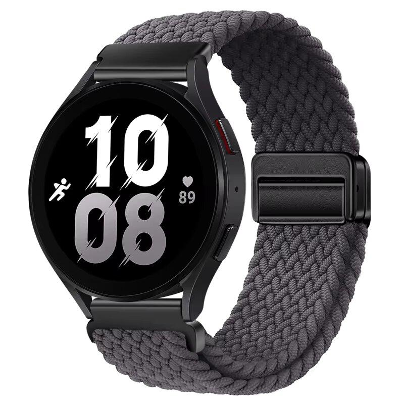 Weaves Nylon Loop Strap For Samsung Galaxy Watch8 40 44mm Magnetic Wristband For Galaxy Watch 8 Classic 46mm Band Sport Bracelet