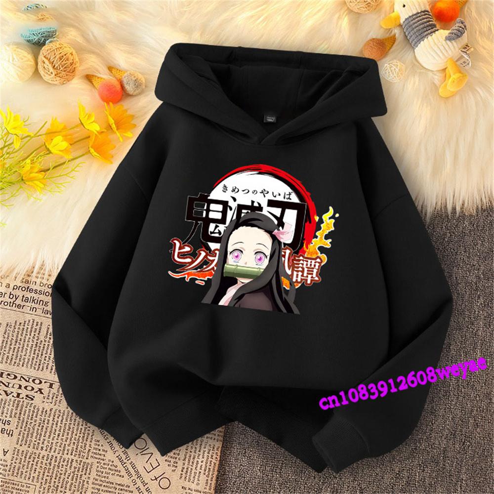 

Клинок, рассекающий демонов Весна и Осень Детский Для мальчиков и девочек Свитшот с капюшоном Топ Мультяшный принт Детская спортивная одежда Куртка 160