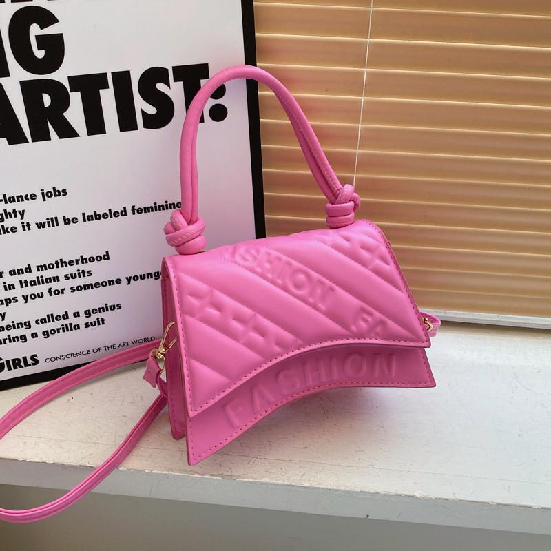 Elegant Korean Style Trendy Small Bag 2024 Summer Fashionable Pu Handbag In Brown