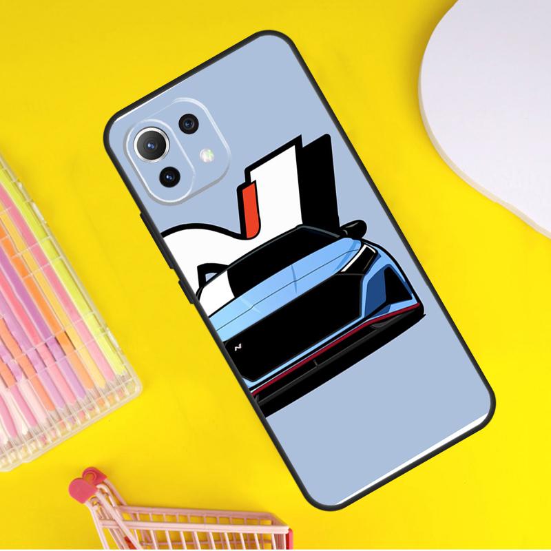 Blue Car I30N Cover For Xiaomi 14 13 Ultra 11T 12T 13T 14T Pro POCO X7 Pro X3 X5 F3 F5 F6 M6 X6 Pro Case