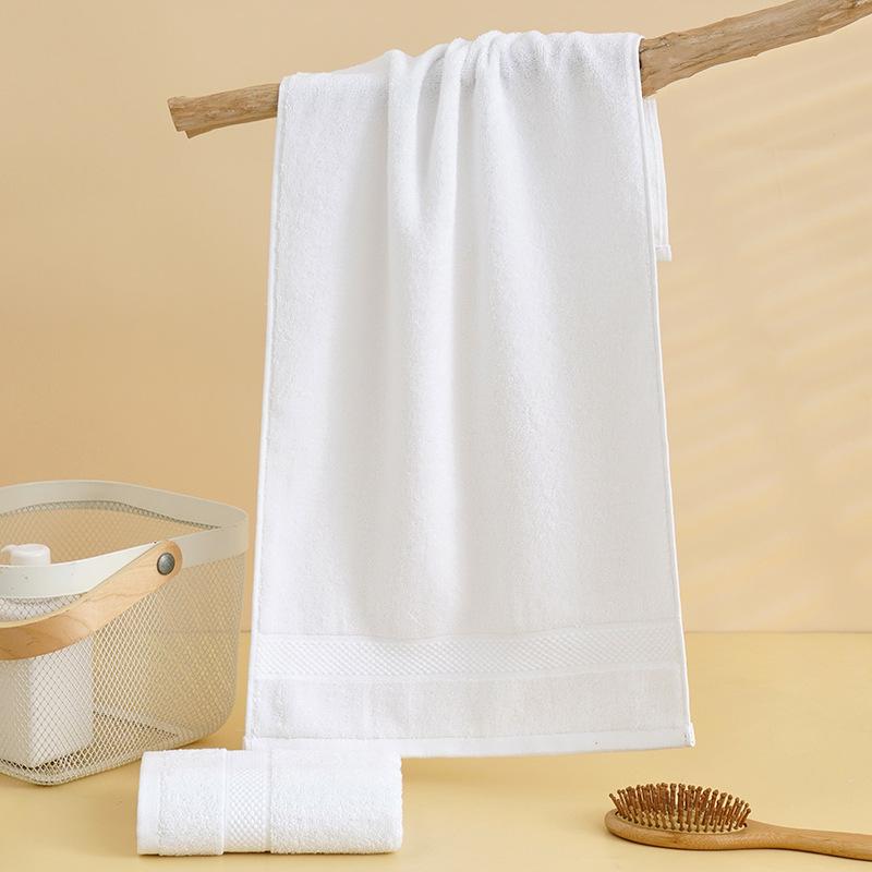 Handtuch Reine Baumwolle Wasserabsorbierend Verdickt Weich Einfarbig Geschenk Stickerei Heimwaschhandtuch Vollbaumwolle 32*72cm