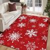 VIKAMA Winter-Spring Warmth And Insulation Christmas Carpet Snowflake Gingerbread Man Living Room Side Carpet Home Decoration