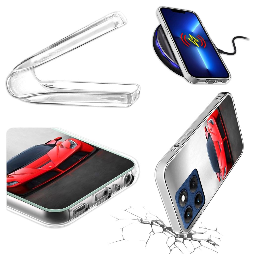 Hülle Für Motorola Edge 60 Fusion / Edge 60 Hülle Case Rückseite Tasche Glas