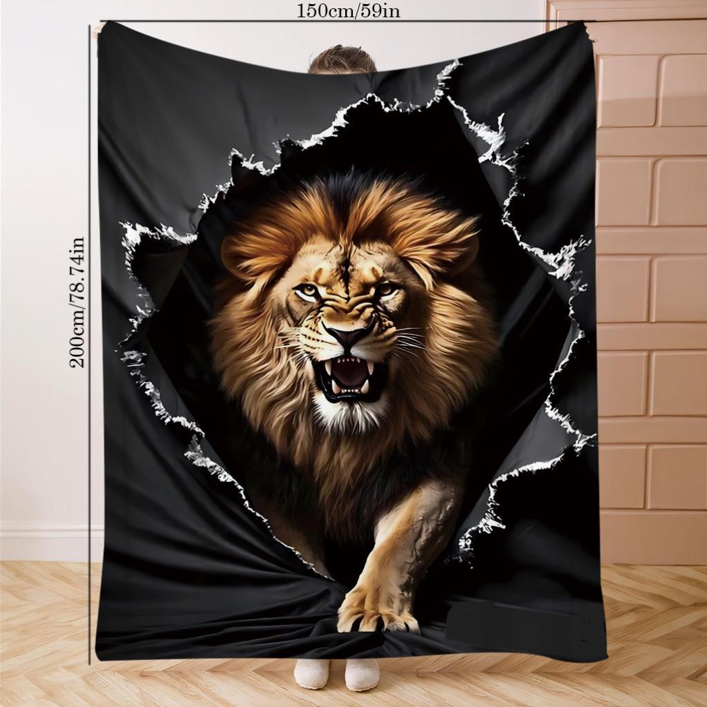 Green Spotted Blanket - Soft Warm Flannel Throw 70x100cm