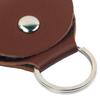 Gitarrenplektrum-Haltertasche PU Einfach Tragbar Multifunktional Gitarrenplektrum-Tasche Schlüsselanhänger Geschenke Braun