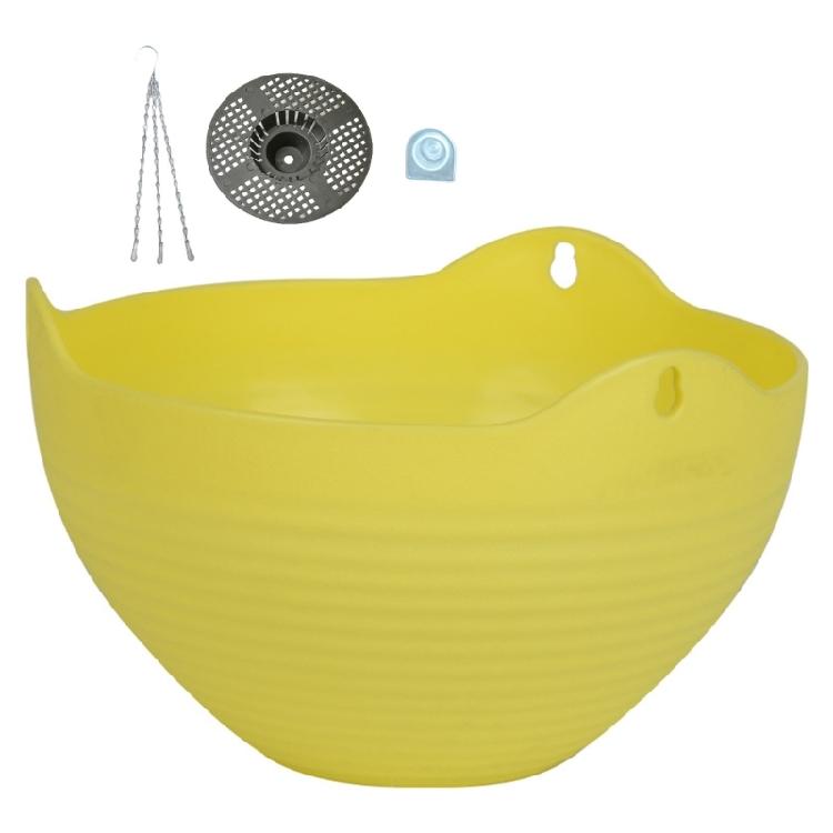 Hanging Basket Flowerpot Garden Plastic Outdoor Flowerpot Chain Type Plant Hanging Basket Flowerpot Decorations