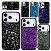 Capa Case for iPhone 17 Air 16 Pro Max 15 Plus 11 13 Mini 14 12 Back Phone Cover Brains Geek Science Math Physics Formulas