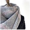 New Plaid Scarf Women's Imitation Cashmere Fringed Shawl Autumn and Winter Warm and Thickened Scarf Elegant Casual Scarf for Women