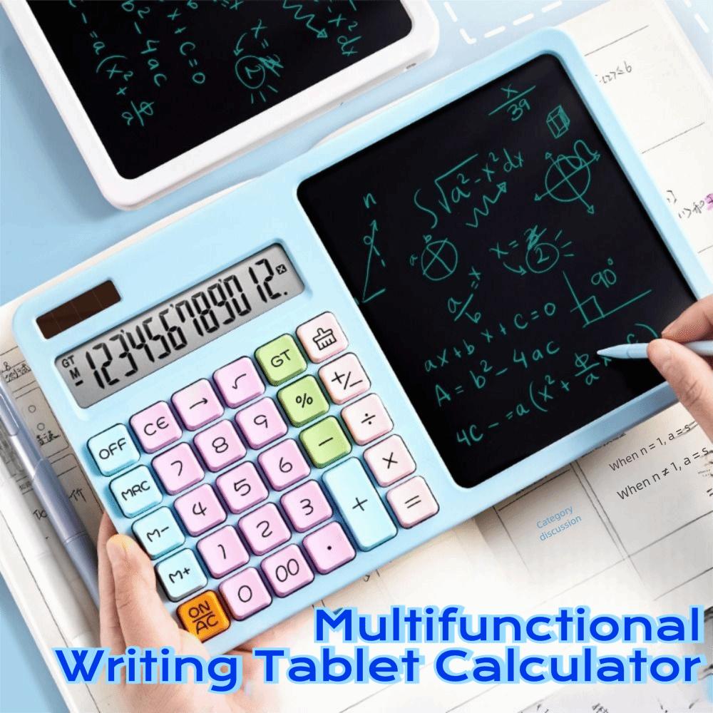 Solar Powered Calculator with Writing Board Handwriting Board Calculator  Financial Accounting