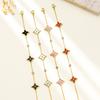 Fashionable Four-leaf Clover Bracelet Luxurious and Sophisticated Women's Titanium Steel Jewelry