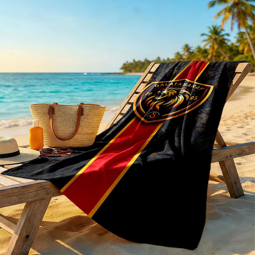 Galatasaray Strandtuch Hohe Saugfähigkeit & Schnelltrocknend Bequem Leicht Geeignet für Schwimmen, Fitnessstudio, Camping, Yoga Urlaub