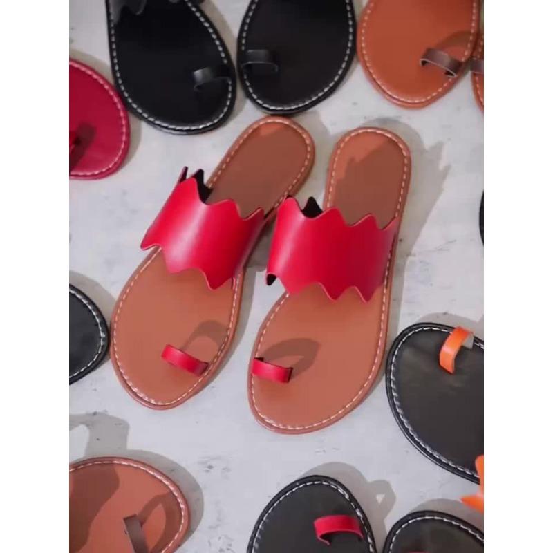 Women'S Cool Slippers, Skirts, Toes, Solid Color Casual Beach Outdoor Home Slippers