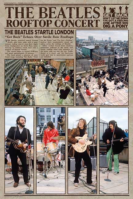 

APPLEONE Jigsaw Puzzle 1000-923 The Beatles Rooftop Concert, 1000 Pieces, Made in Japan, 75 x 50 cm