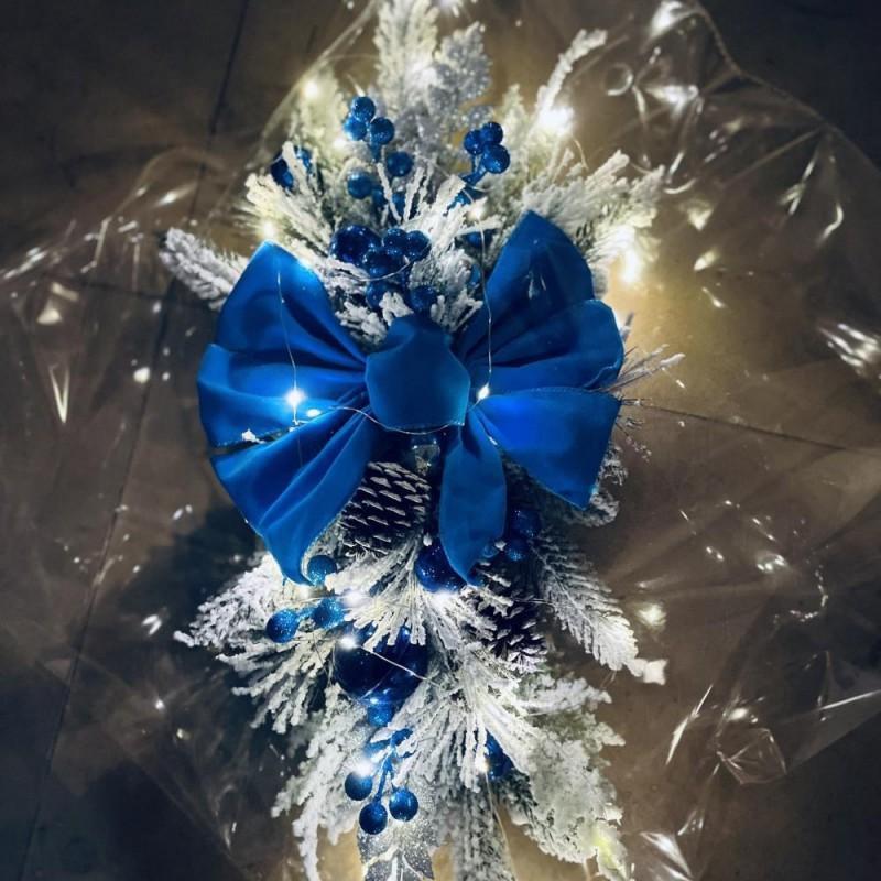 Christmas Stair Bow Ornament Nordic Home Decor New Party Atmosphere