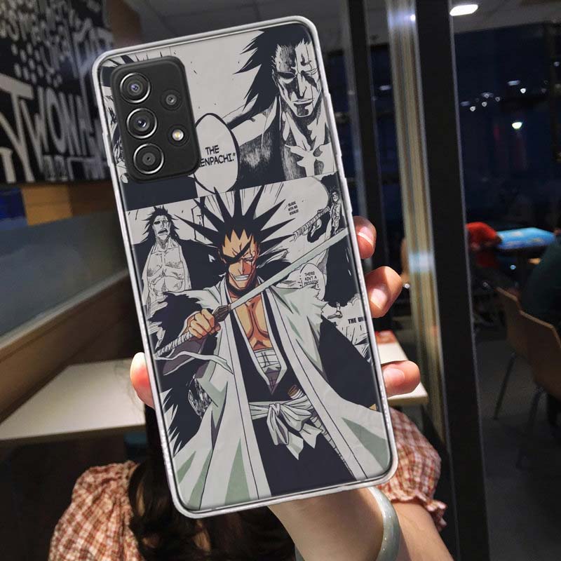 BLEACH Zaraki Kenpachi Phone Case for Samsung A54 A57 A37 A17 A14 A15 A12 A24 A34 A55 A35 A25 A52S A07 A05S A04S A22 A32 A72 Gal