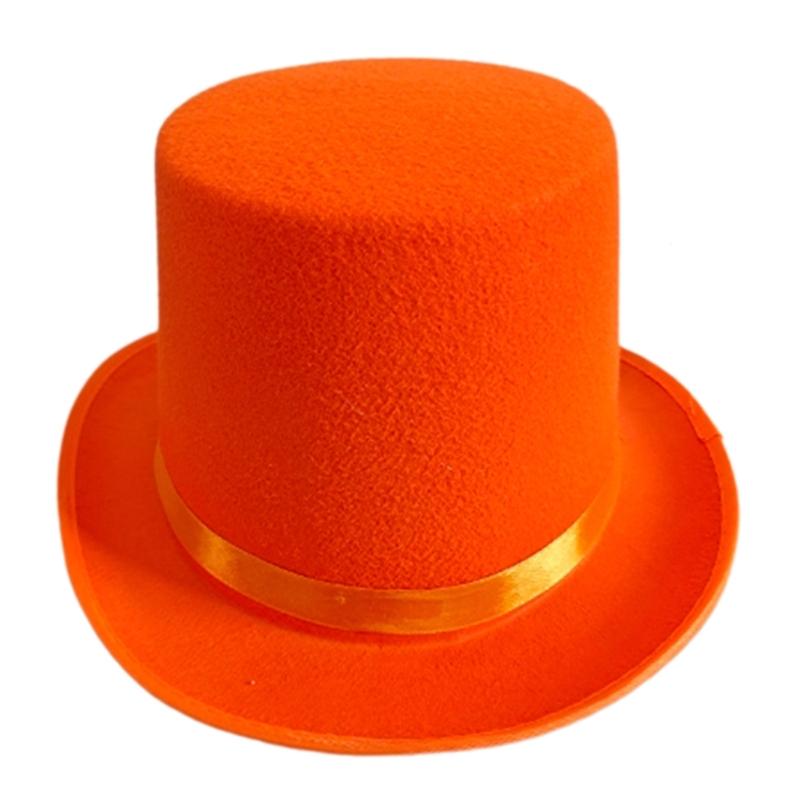 Sombrero de Copa de Mago para Cosplay Fieltro Gorro de Mago Accesorio para Disfrazar Adultos Adolescentes