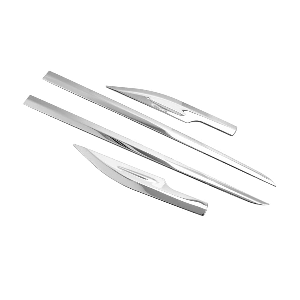 DressCarParts Mirror Finish Stainless Steel Side Door Trim Garnish for Moulds/Door C-HR NGX50/ZYX10