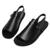 Herren Sommersandalen aus echtem Leder mit weicher Sohle und modischer Schnalle - Größen 45-47