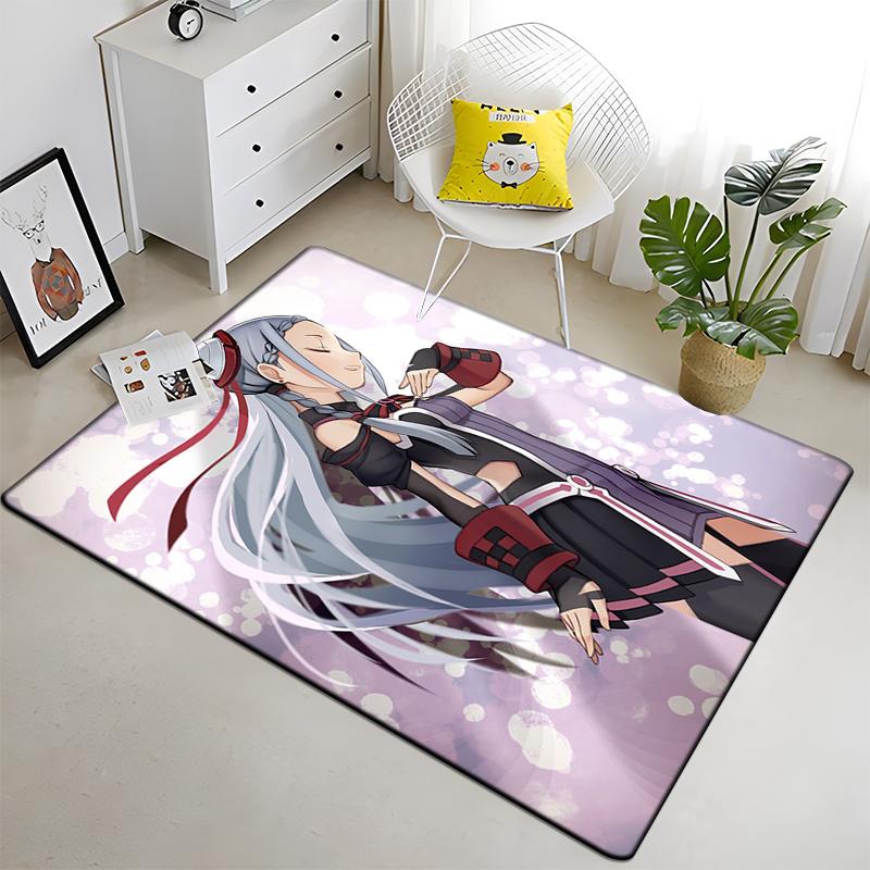 Hot Anime SAO Sword Art Online Modern House Living Room Floor Matte Bedroom Carpet Art Poster Mat Pattern Decorative Square Rug