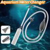Handheld Fish Tank Water Changer Semi-Automatic with Outlet Valve Aquarium Siphon Cleaner Extension Tube with Filter Grid Kit