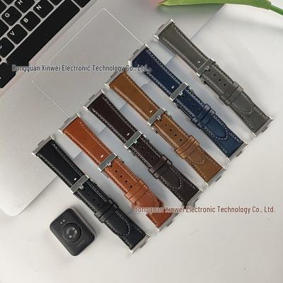 Leather Strap for Xiaomi Band 8/9 Pro, Samsung, Redmi 5, and Huawei GT5 (22mm)