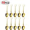 20/2x Stainless Steel Shovel Spoons Gold Silver Mini Coffee Teaspoon Fruit Ice Cream Dessert Spoon Scoops Kitchen Tableware Set