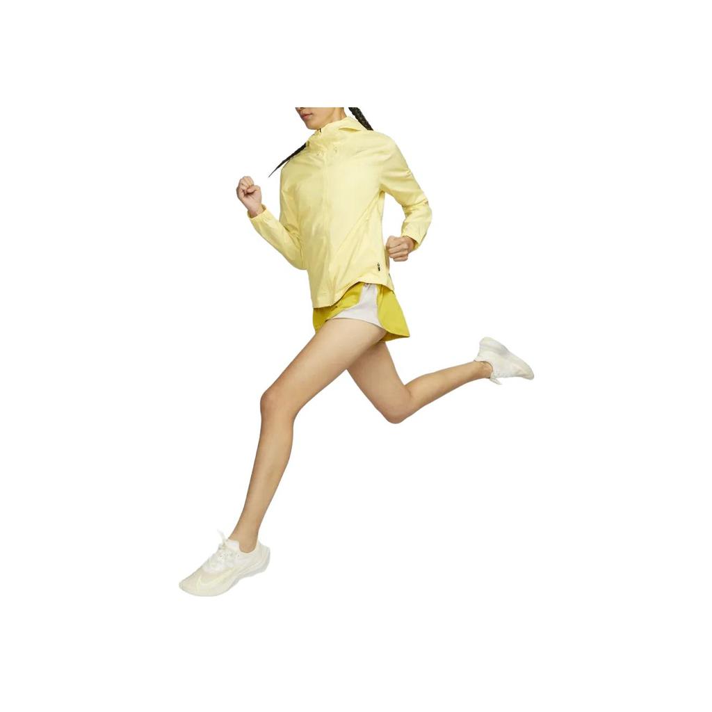 Nike Essential Solid Color Zip-Up Hooded Jacket Women Jackets Yellow DX0319-706