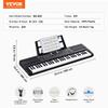 61 Key Digital Keyboard Piano Electric Portable 200 Tones 200 Rhythms