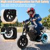 Moto Elettrica per Bambini, Motore 350W, 3 Velocità, Ruote Gonfiabili da 12,5", Batteria Li-Ion 21,6V 4Ah, Autonomia fino a 16KM, per Età 6+