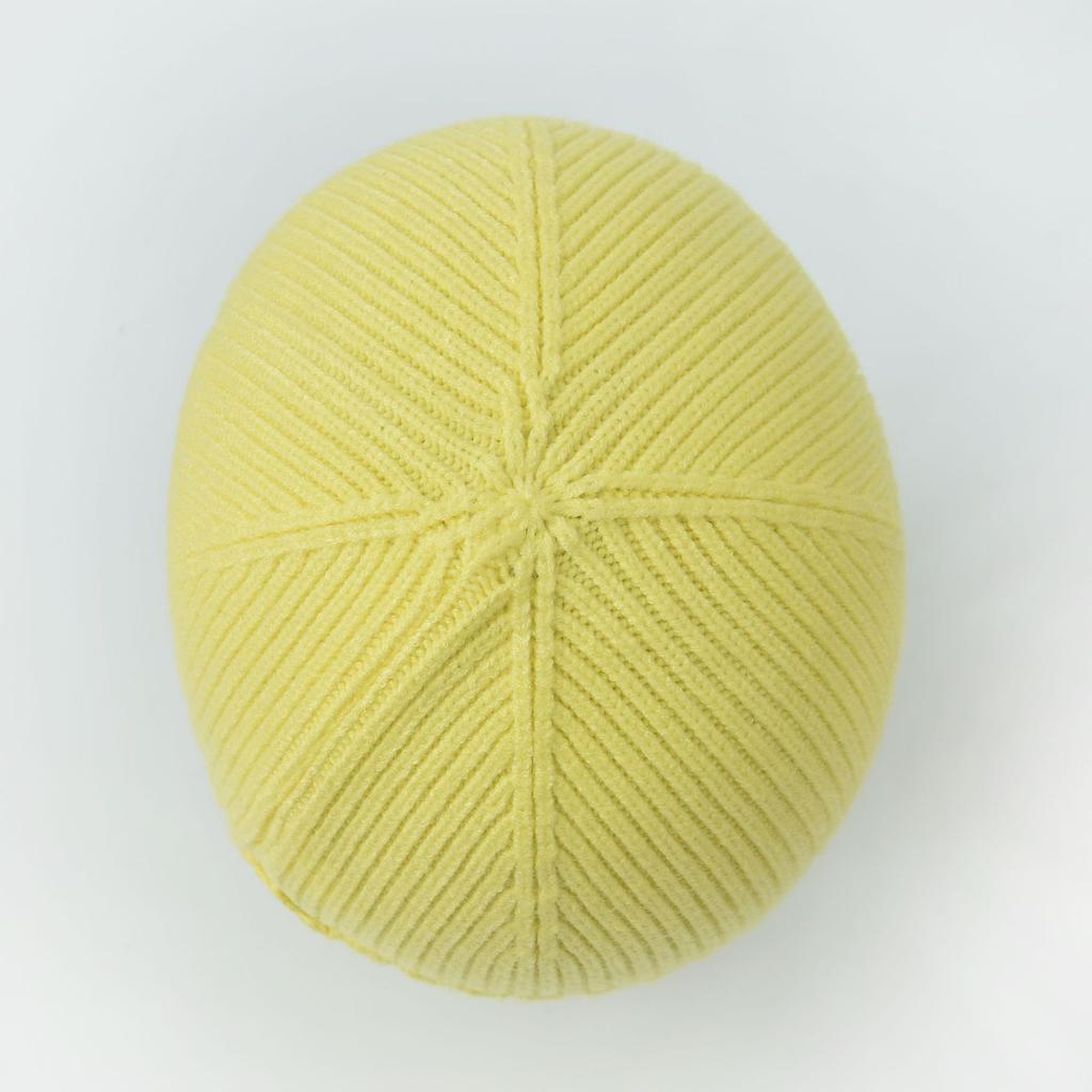 Solid-colour classic knit beanie for men Casual and versatile couple's cold-weather hat Warm woolly hat for women in autumn and winter